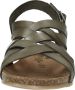 COSMOS Sandalen Plat Sandalen Plat Groen - Thumbnail 5
