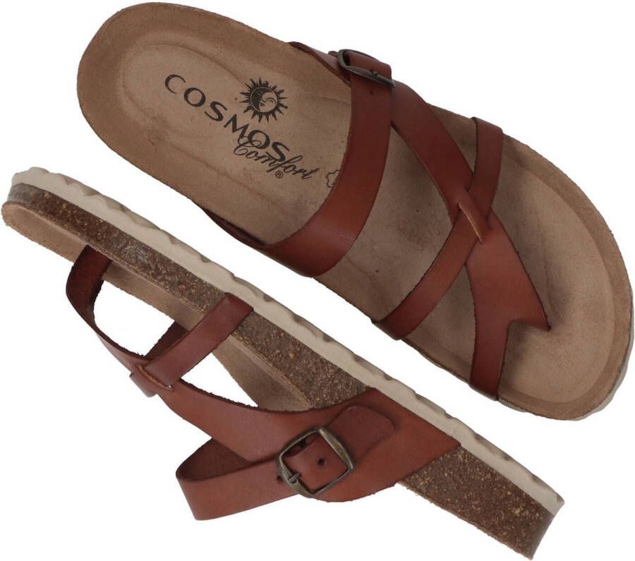 COSMOS Teenslippers cognac