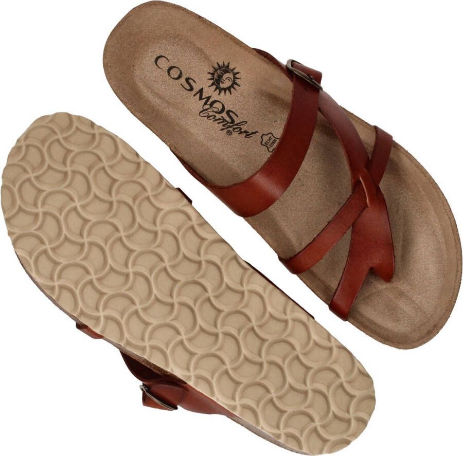 COSMOS Teenslippers cognac