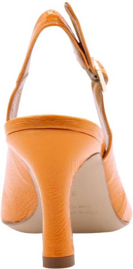 Cristian Daniel Peep Toe Peep Heel Orange