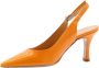 Cristian Daniel Puntacana Peep Toe Hak Orange Dames - Thumbnail 3