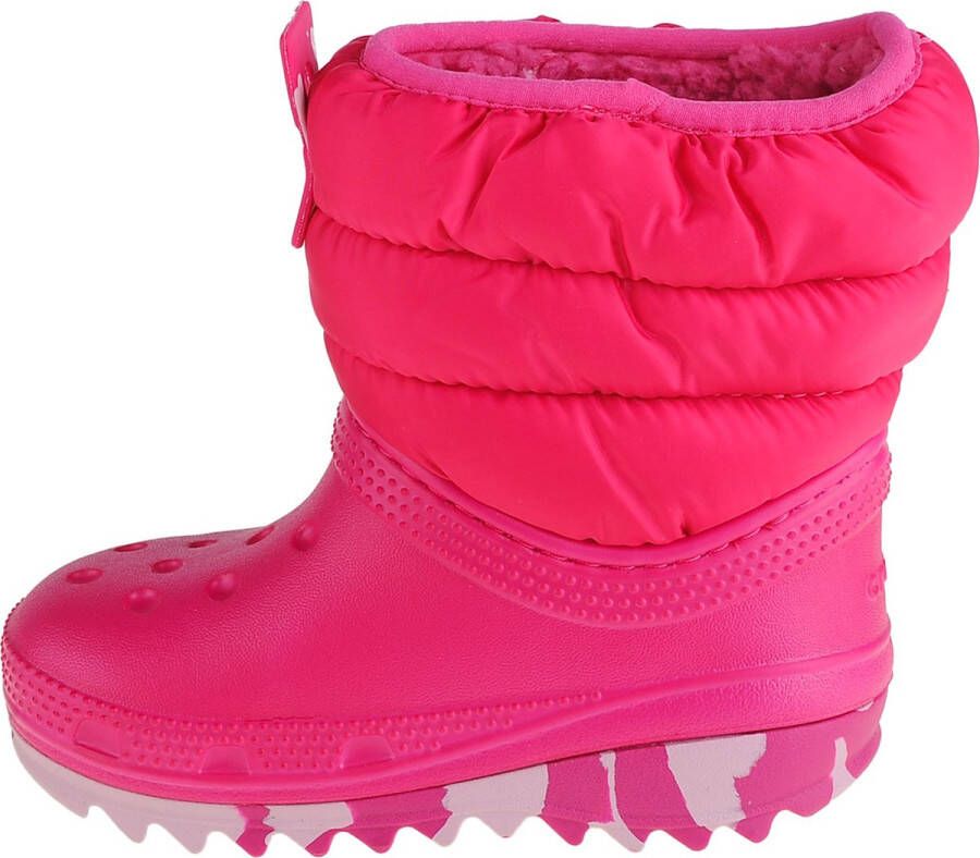 Crocs Classic Neo Puff Boot Toddler 207683-6X0 voor meisje Roze Sneeuw laarzen