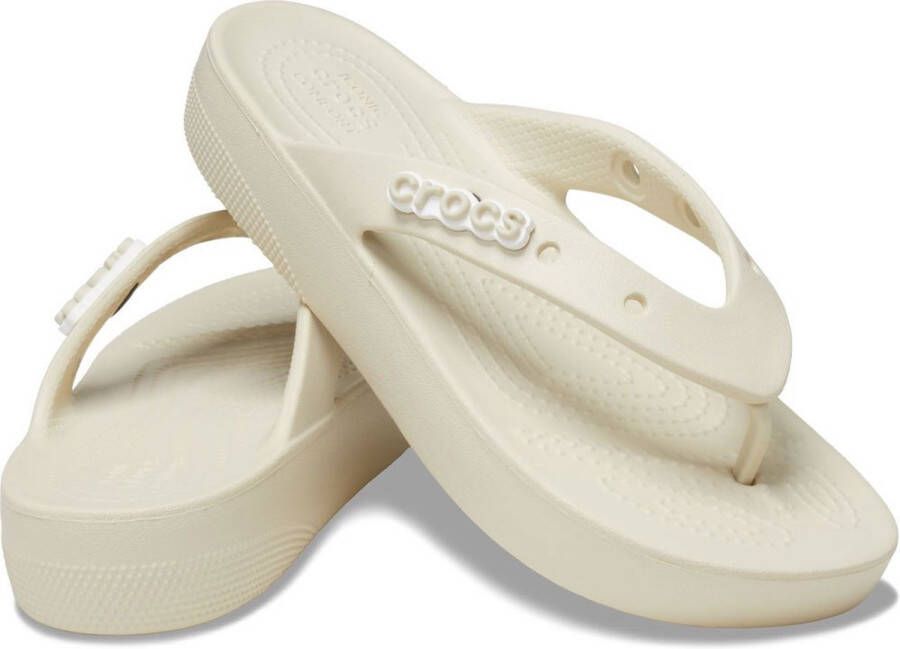 Crocs Teenslippers Classic Platform Flip W zomerschoen slippers poolslides met plateau - Foto 7