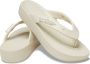Crocs Women's Classic Platform Flip Sandalen maat W10 beige - Thumbnail 8