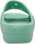 Crocs Women's Classic Platform Slide Sandalen maat W11 turkoois - Thumbnail 8