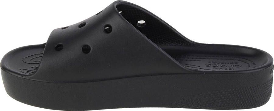 Crocs Classic Platform Slide 208180-001 Vrouwen Zwart Slippers - Foto 7