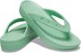 Crocs Women's Classic Platform Flip Sandalen maat W10 turkoois - Thumbnail 6