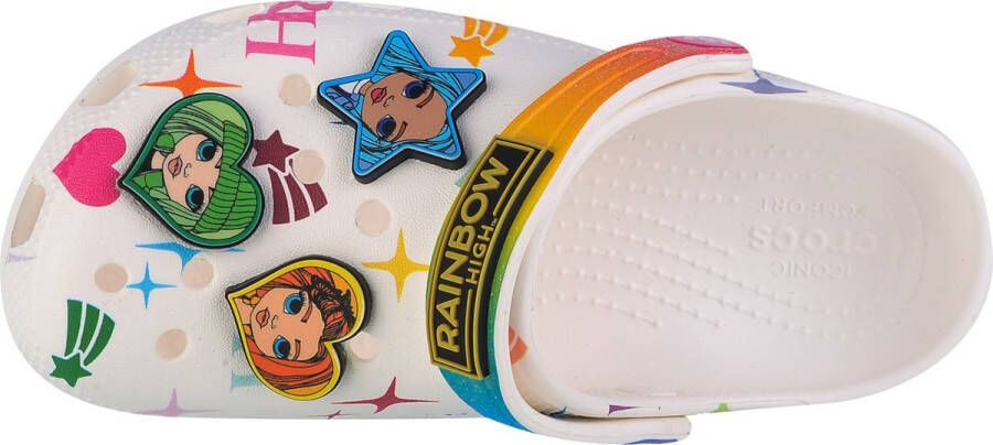Crocs Classic Rainbow High Clog Unisex Kids 208117-90H Wit