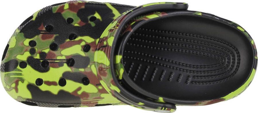 Crocs Classic Spray Camo Kids Clog208305-001 voor een jongen Groen Slippers