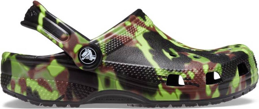 Crocs Classic Spray Camo Zwart Groen