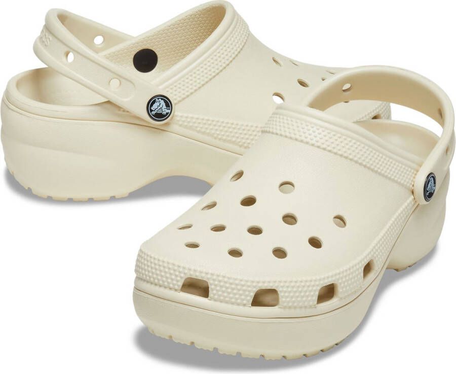 Crocs Classic Platform Sandalen & Slides Schoenen bone maat: 39 40 beschikbare maaten:36 37 38 39 40 41 42 - Foto 5