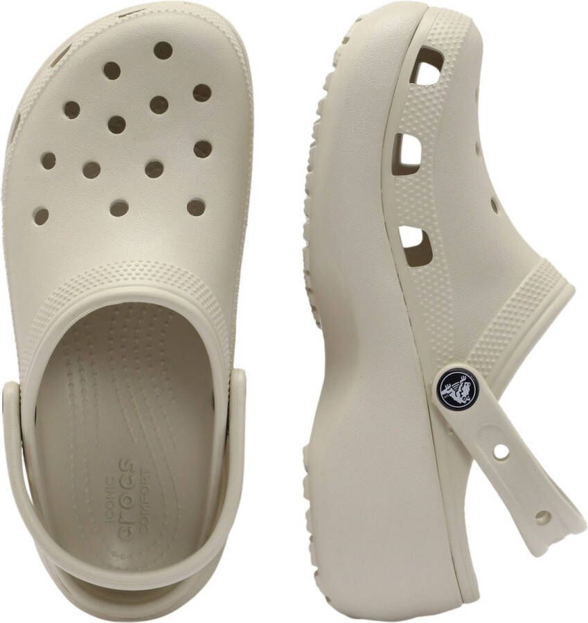 Crocs Classic Platform Sandalen & Slides Schoenen bone maat: 39 40 beschikbare maaten:36 37 38 39 40 41 42 - Foto 11