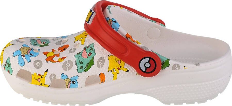 Crocs Pokemon Classic Kids Clog 207739-94S voor een jongen Wit Slippers