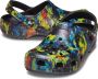 Crocs Classic Tie Dye Graphic Clog 205453 4SW Vrouwen Veelkleurig Slippers - Thumbnail 9