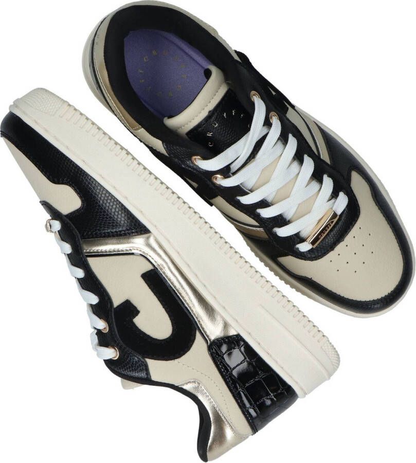 Cruyff Campo Low Lux zwart beige sneakers dames (C )