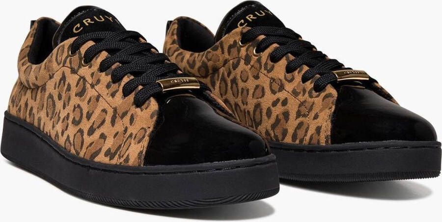 Cruyff Sylva beige luipaard sneakers dames (C )