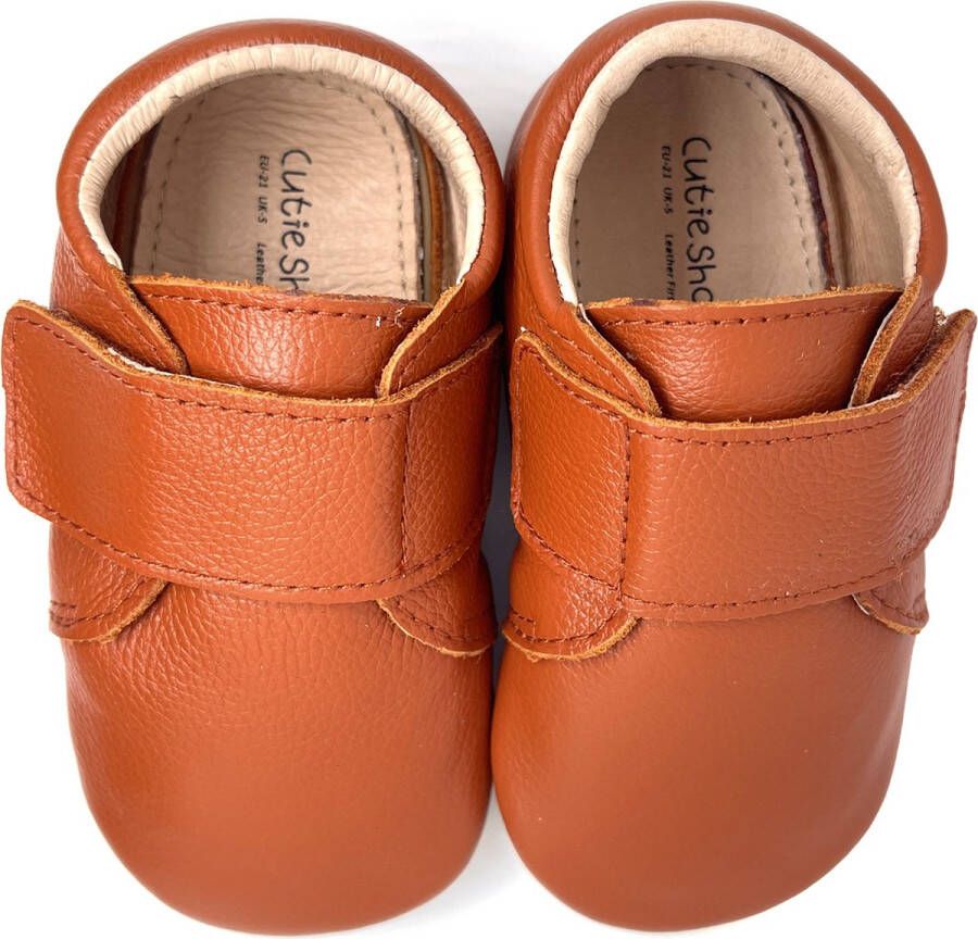Cutieshoes Babyschoenen |Eerste loopschoentjes Echt Leer Cognac Orange - (18-24 maanden) - Foto 6