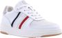 Cycleur De Luxe Barspin Kids Lage sneakers Leren Sneaker Jongens Kids Wit - Thumbnail 3