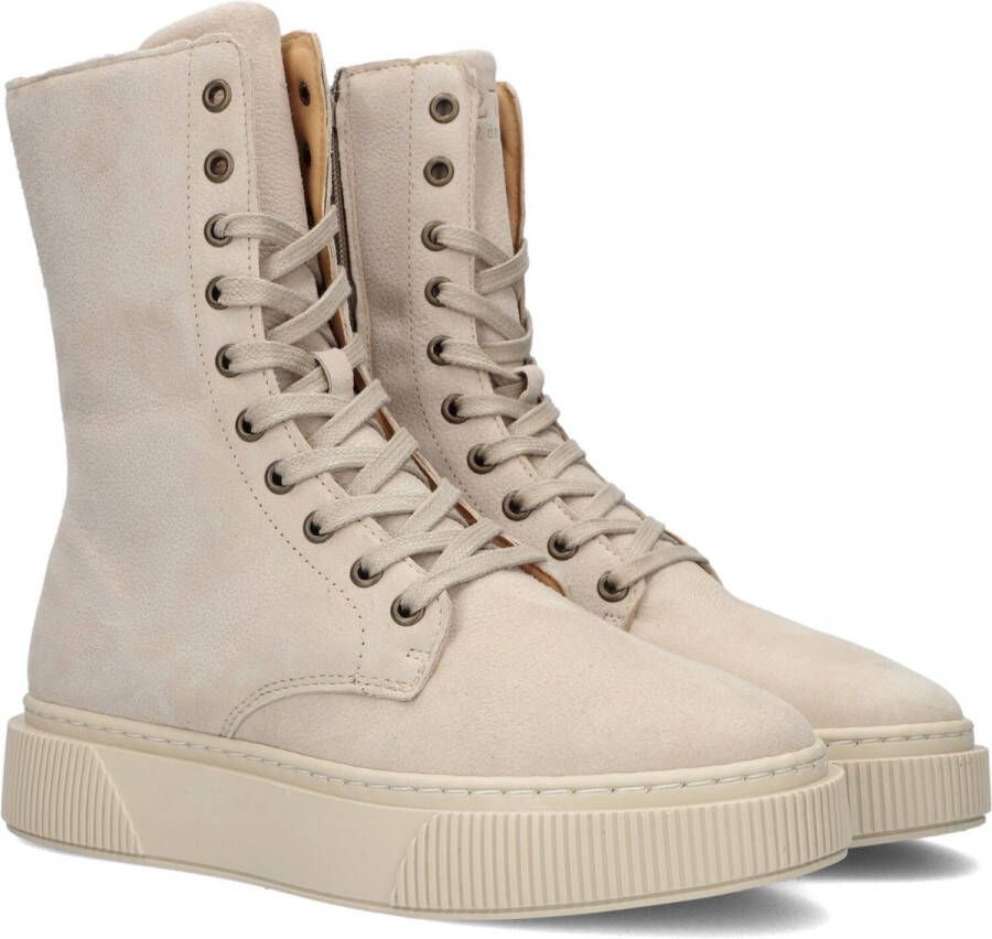 Cycleur De Luxe Endo Veterboots Laarzen Met Veters Dames Beige