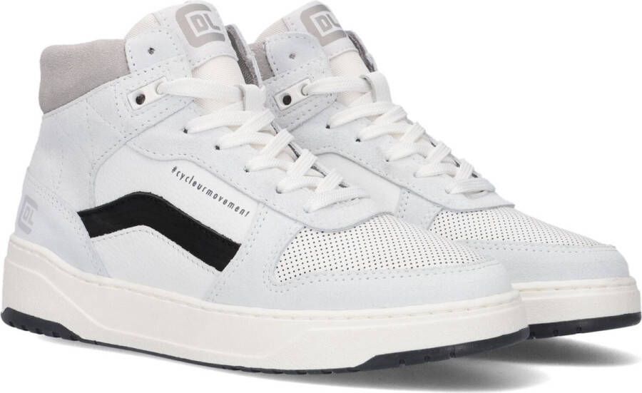 Cycleur De Luxe Frontflip Hoge sneakers Leren Sneaker Jongens Wit