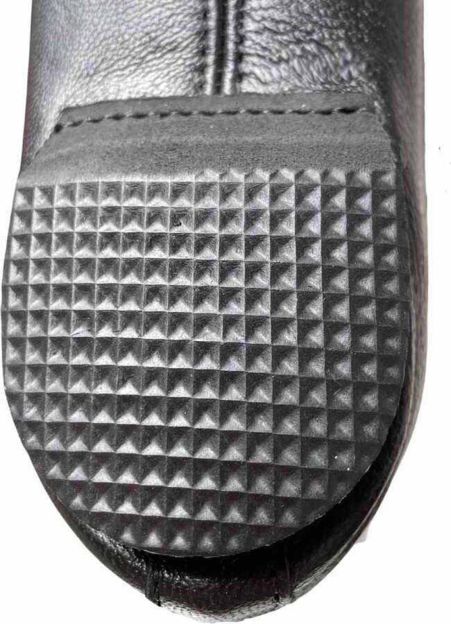 Dancer Dancewear Jazzschoenen leer Zwart Met veters Zwarte jazz schoenen 'Oxford' Met suède splitzool