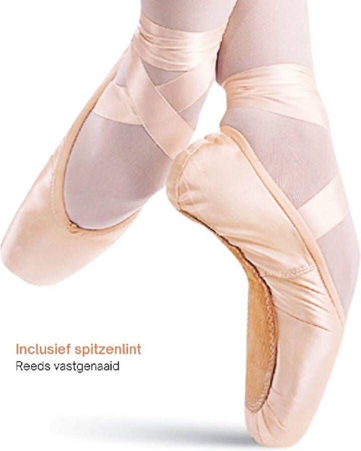 Dancer Dancewear Spitzen ballet Professionele satijnen spitzen Balletschoenen Compleet 6-delig set Direct dansen Voor smalle en normale voetbreedte “Allegro” B