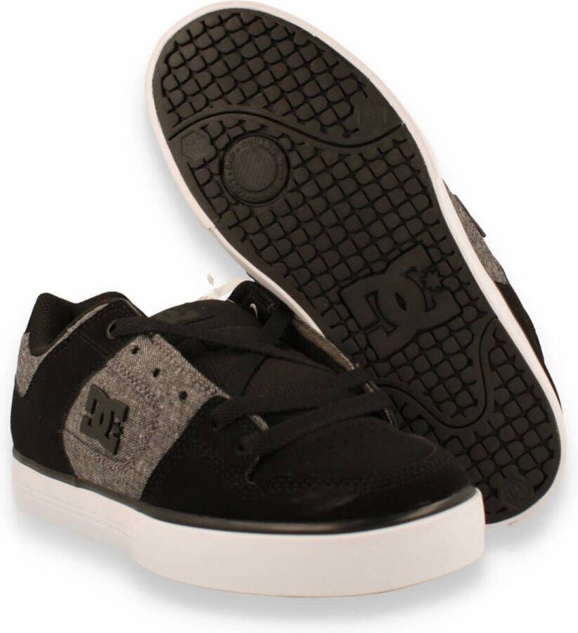 DC Heren Sneaker Pure Black Grey ZWART