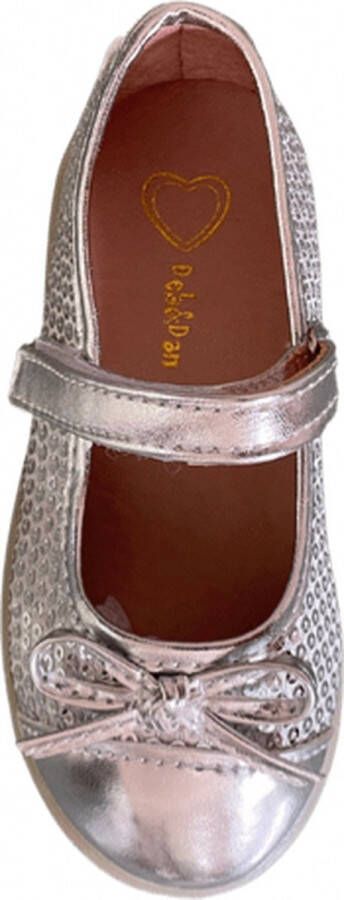 Deb&Dan ballerina's met paillettes zilver