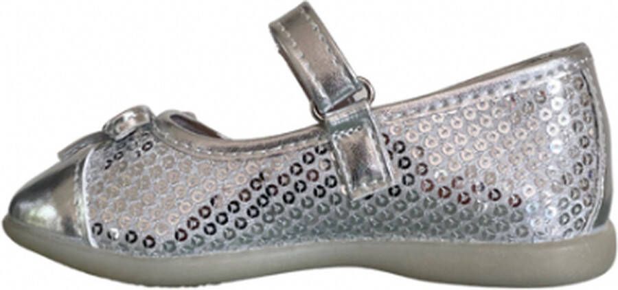 Deb&Dan ballerina's met paillettes zilver