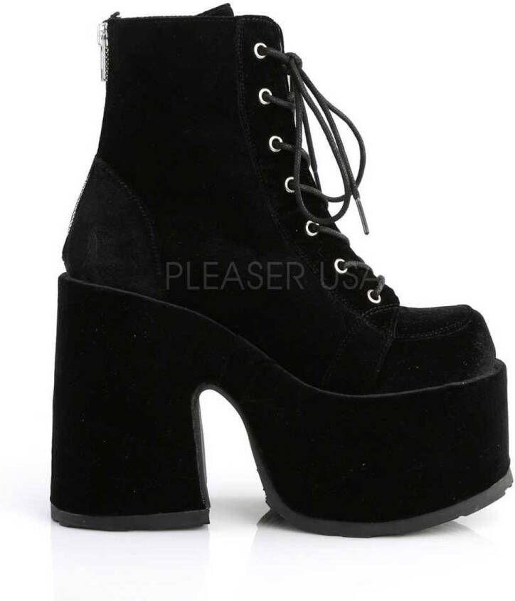 Demonia Cult CAMEL-203 Plateau Laarzen 37 Shoes Zwart