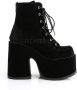 Demonia Cult CAMEL-203 Plateau Laarzen 40 Shoes Zwart - Thumbnail 3