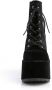 Demonia Cult CAMEL-203 Plateau Laarzen 40 Shoes Zwart - Thumbnail 4
