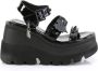 DemoniaCult SHAKER-13 Plateau Sandaal 36 Shoes Zwart - Thumbnail 2