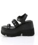 DemoniaCult SHAKER-13 Plateau Sandaal 36 Shoes Zwart - Thumbnail 7