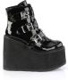 Demonia 5 = | SWING 105 | 5 1 2 PF Ankle Boot w 3 Buckle Straps Back Zip - Thumbnail 12