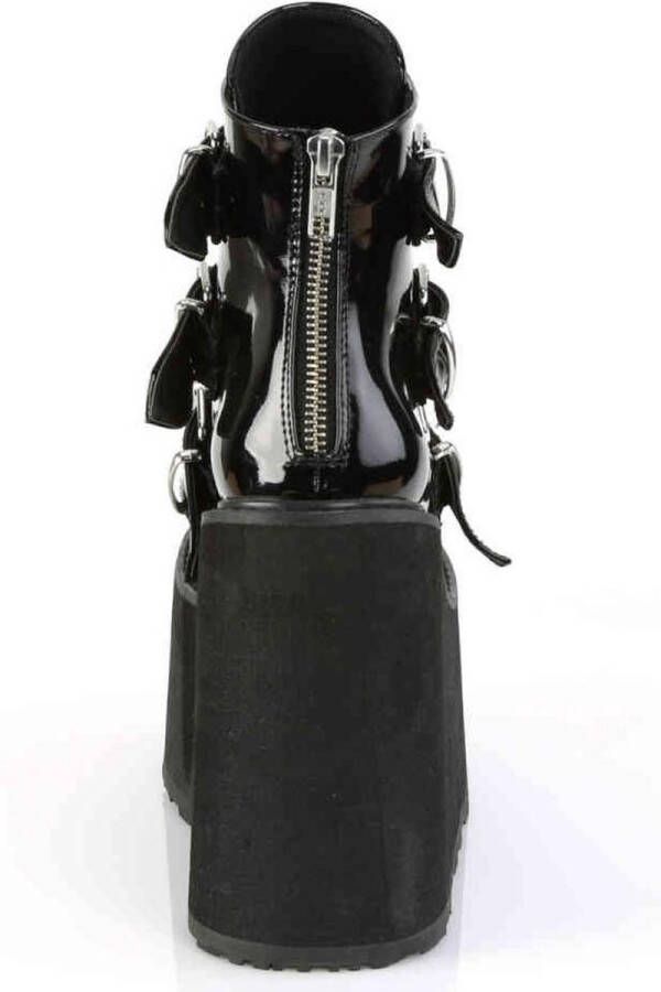 Demonia SWING-105 5 1 2 PF Ankle Boot w 3 Buckle Straps Back Zip