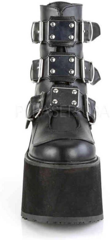 Demonia SWING-105 5 1 2 PF Ankle Boot w 3 Buckle Straps Back Zip