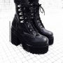 DemoniaCult ASSAULT-100 Plateau Laarzen 37 Shoes Zwart - Thumbnail 2