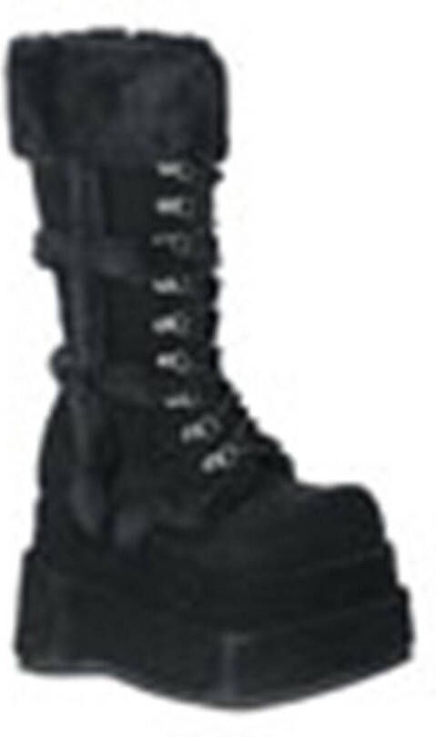 DemoniaCult BEAR-202 Plateau Laarzen 38 Shoes Zwart