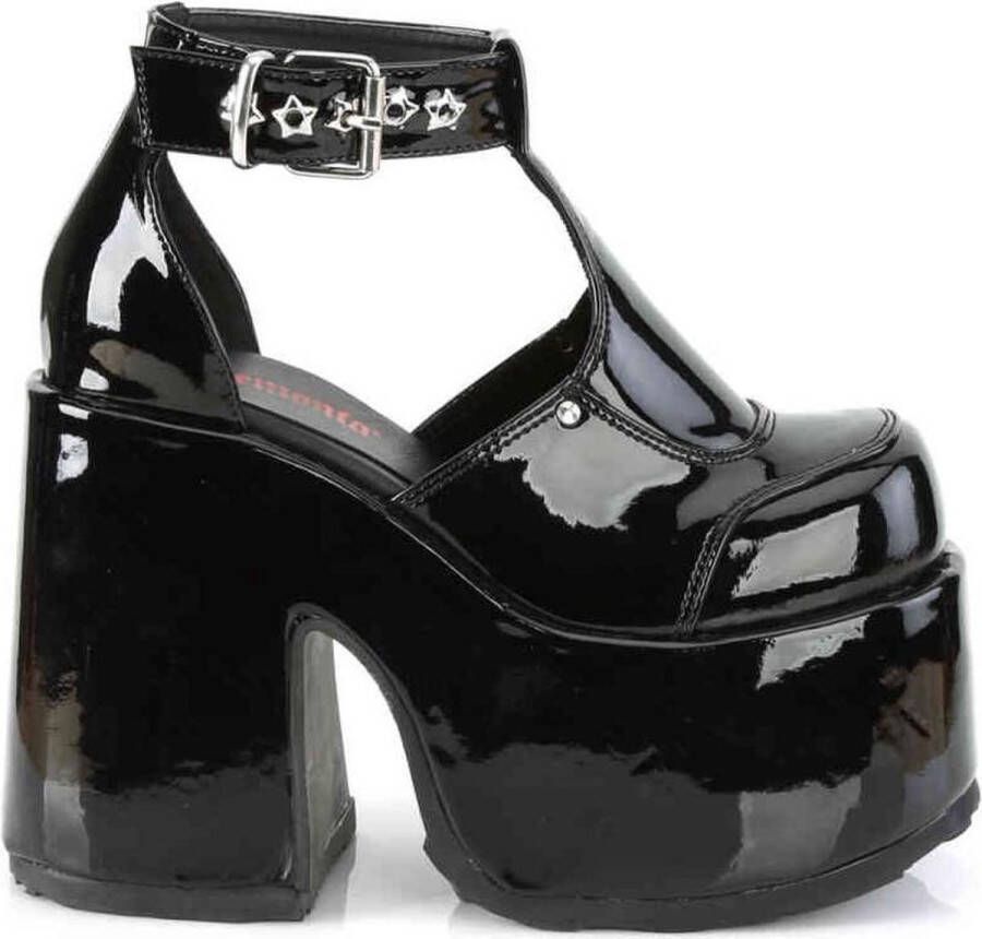 DemoniaCult CAMEL-103 Plateau Sandaal 41 Shoes Zwart
