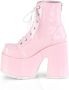 DemoniaCult CAMEL-203 Plateau Laarzen 39 Shoes Roze - Thumbnail 3