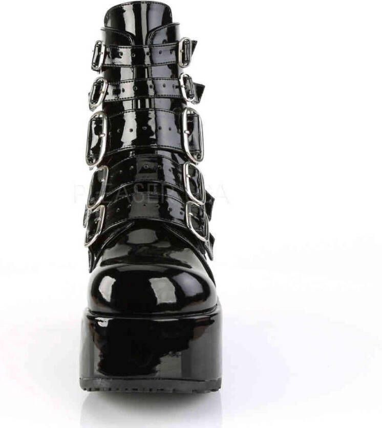 Demonia = | CONCORD 57 | 4 1 4 PF Ankle Boot w Multi Buckle Straps Back Zip - Foto 3