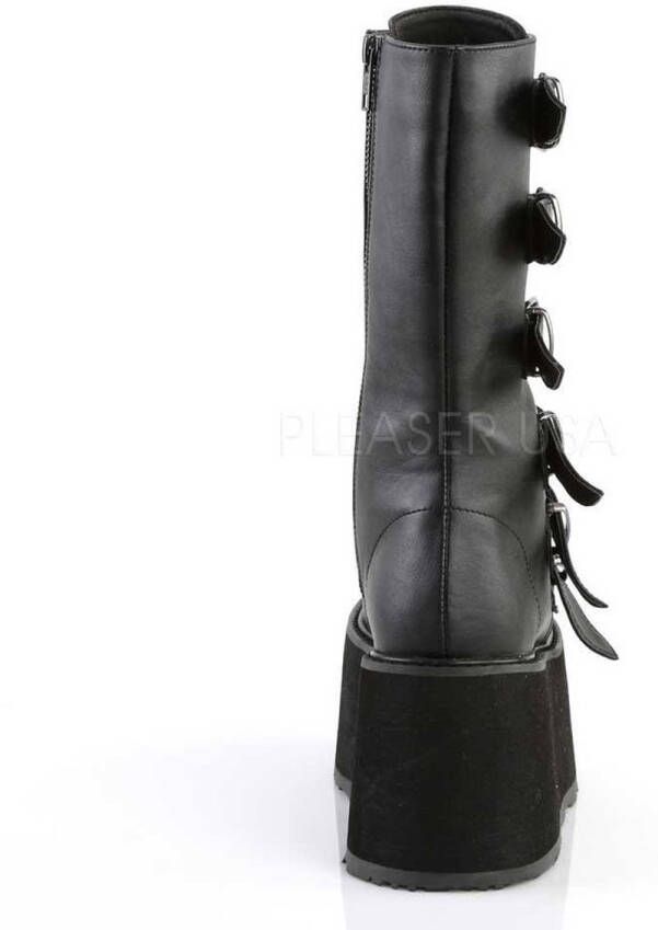 DemoniaCult DAMNED-225 Plateau Laarzen 37 Shoes Zwart