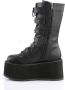 DemoniaCult DAMNED-225 Plateau Laarzen 38 Shoes Zwart - Thumbnail 3