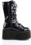 DemoniaCult DAMNED-225 Plateau Laarzen 38 Shoes Zwart - Thumbnail 2