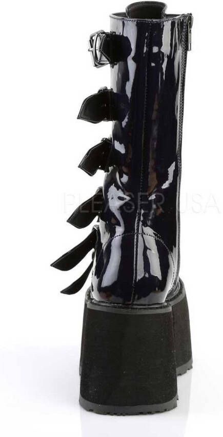 DemoniaCult DAMNED-225 Plateau Laarzen 38 Shoes Zwart