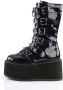 DemoniaCult DAMNED-225 Plateau Laarzen 38 Shoes Zwart - Thumbnail 4