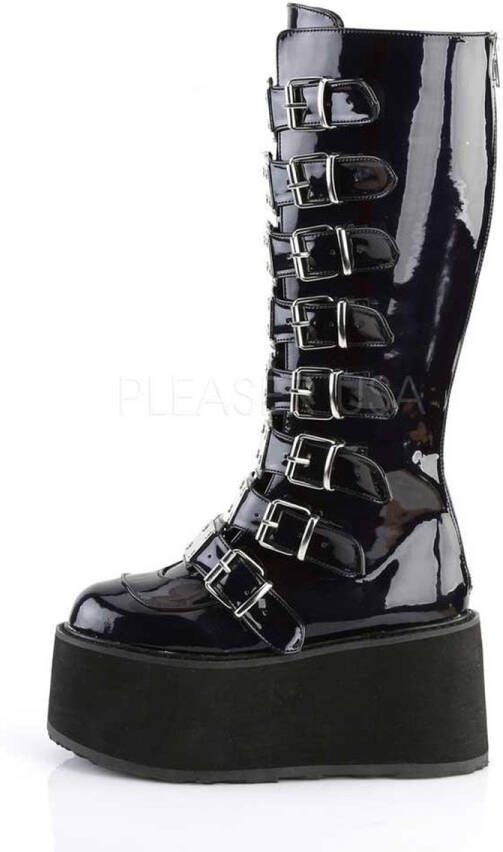 Demonia Cult DAMNED-318 Plateau Laarzen 40 Shoes Zwart