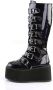 Demonia Cult DAMNED-318 Plateau Laarzen 40 Shoes Zwart - Thumbnail 3