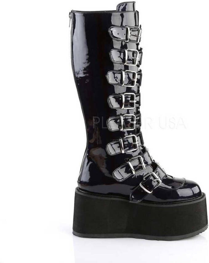 Demonia Cult DAMNED-318 Plateau Laarzen 40 Shoes Zwart
